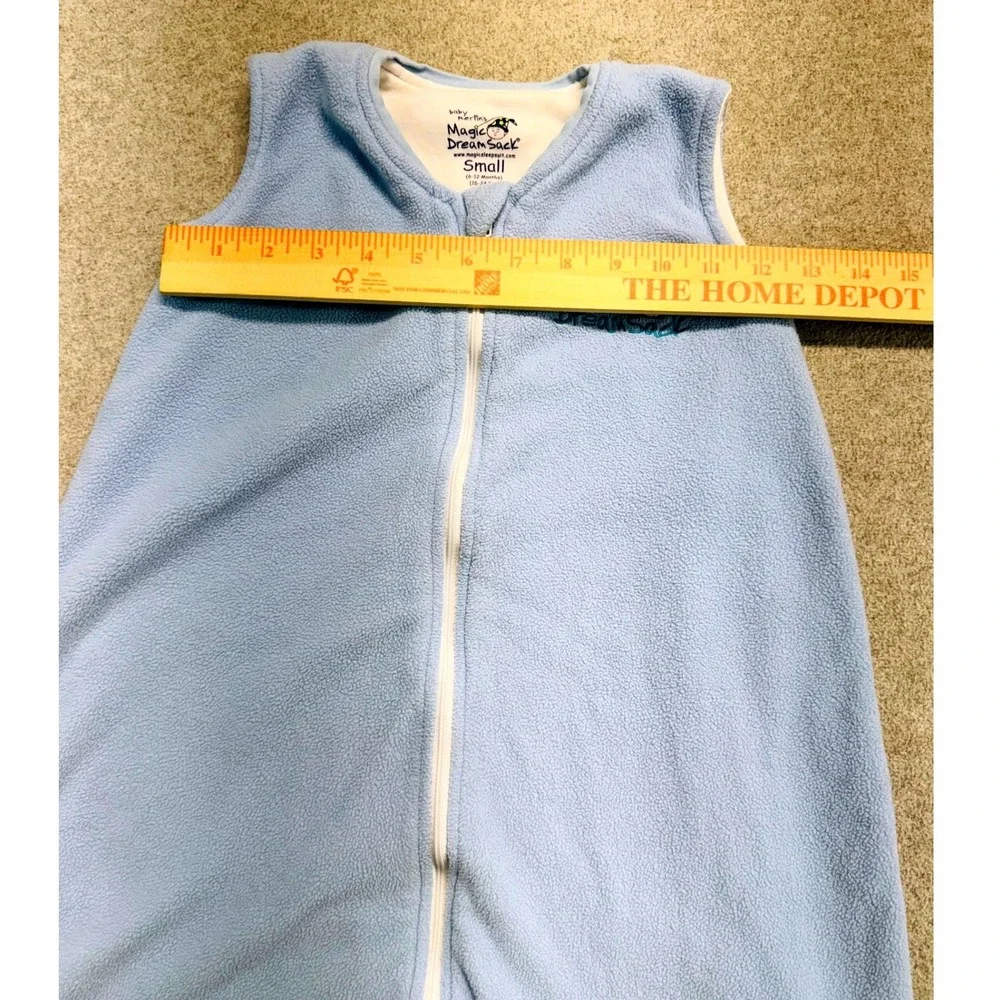 Baby Merlin's Magic Dream Sack Wearable Blanket Blue Fleece Small 6-12 Months